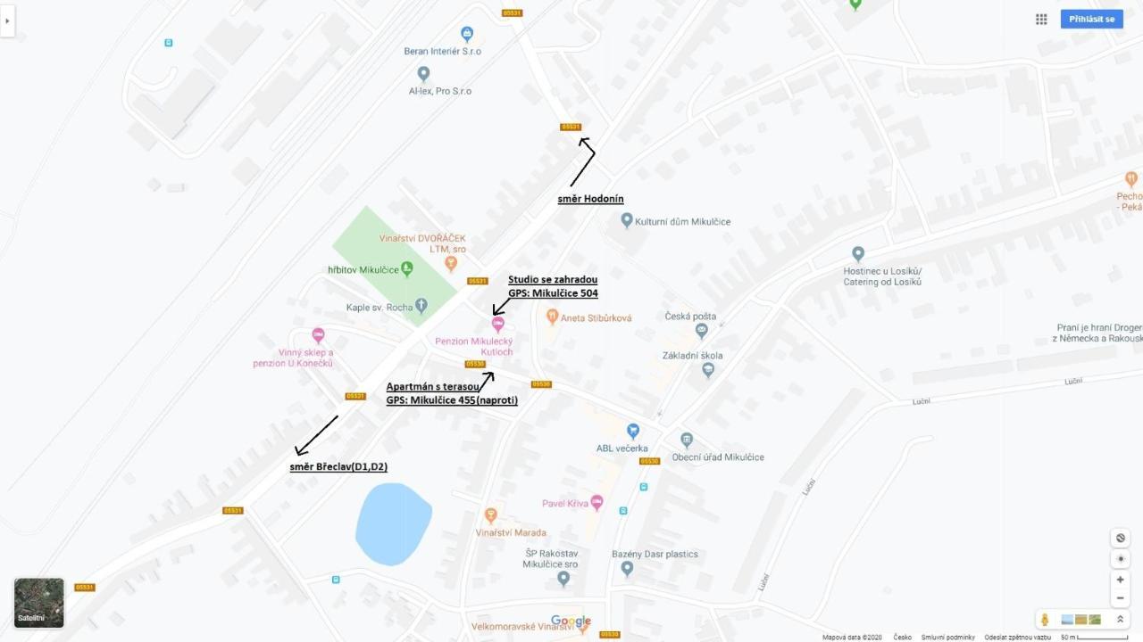 Penzion Mikulecky Kutloch Mikulcice Экстерьер фото